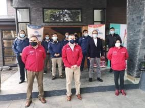 Visita al avance de las obras de la nueva Oficina de Información Turística