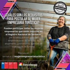 Recuerda postular a #MujerEmpresariaTurística !