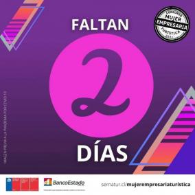 Faltan 2 días! #MujerEmpresariaTurística
