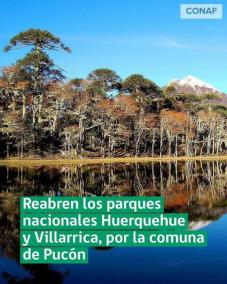 Reapertura Parques Nacionales Huerquehue y Villarrica