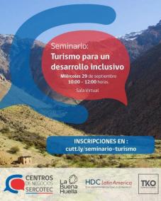 Seminario: Turismo para un desarrollo inclusivo